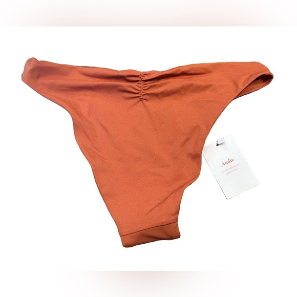 NWT Andie Symi Bikini Bottom in Cedar (Coral), Size Medium. - Picture 7 of 14